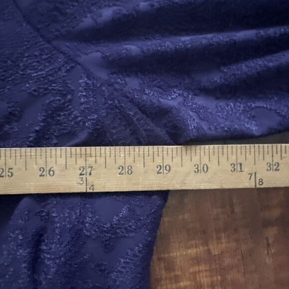 Catherines Anywhere Womens Open Cardigan Plus 5X Purple Burnout Paisley Travel - Picture 8 of 10